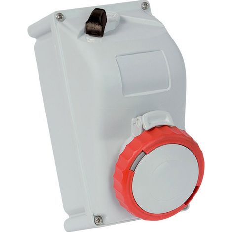 FANTON Presa Interbloccata da Parete 3P+N+T 16A 400V IP67 Rosso – SKU 73345