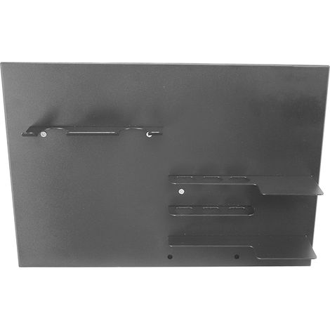 Wandmontierter Kaffeezubehörhalter aus Eisen, platzsparend, mit Montagezubehör, grau. (1/5)