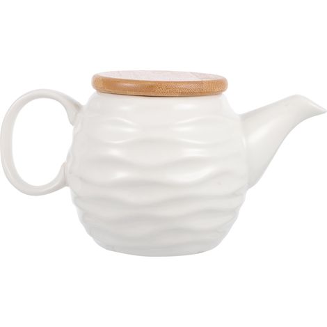 Pitcher À Sauce - Céramique Blanche Avec Couvercle - Pour Sauce Vinaigrette Condiments - 1 Pièce (1/5)