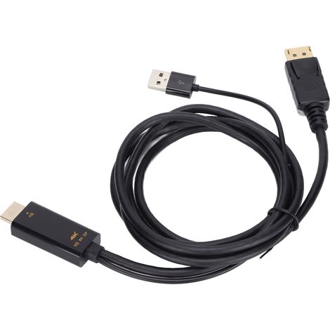HD Multimedia Interface auf DisplayPort 4K Konverterkabel, Stecker-Buchse Verlängerungsadapter für PS4 und PC (1/5)