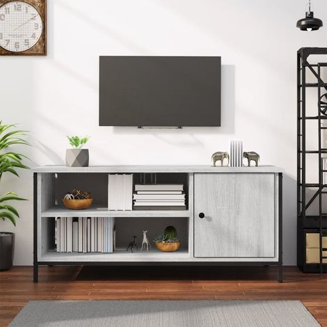 TV Cabinet Grey Sonoma 100x40x45 cm Engineered Wood vidaXL (1/5)