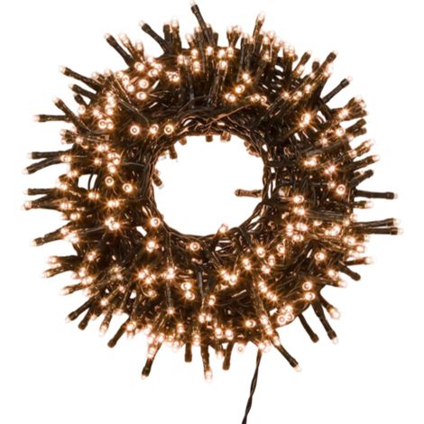Catena lineare 3000 LED Ø5mm, con 8 giochi di luce selezionabili decorazioni natalizie