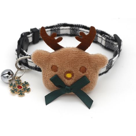 Filiyano-Collier nœud papillon pour animal de compagnie, collier croisé pour chien, collier de Noël pour animal de compagnie, collier à carreaux pour (1/5)