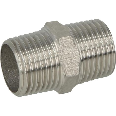 Double nipple hexagonal en inox 3/4'' FM/FM