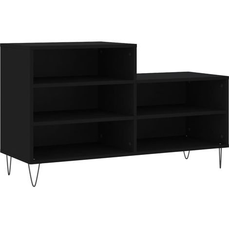 Maison Exclusive - Scarpiera Nera 102x36x60 cm in Legno Multistrato