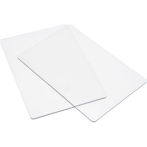 Standardmäßige 2-teilige Polycarbonat-Schneideplatten für Prägemaschinen, 22 x 15 cm / 8,6 x 5,9 Zoll, kompatibel mit A5-Papier zum Schneiden und Prägen von Bastelarbeiten
