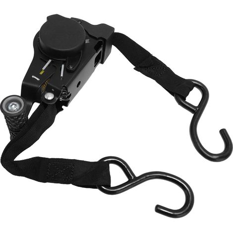 Retractable Ratchet Straps, Automatic Steel Fabric Straps for Securing Luggage, Ideal for Use on Motorcycles and Truck Trailers (1/5)