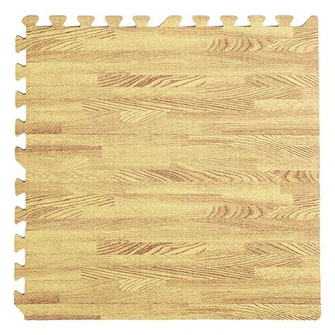 Tappeto puzzle antiscivolo color teack 60x60cm 4pezzi bambini esterno interno gioco (1/3)