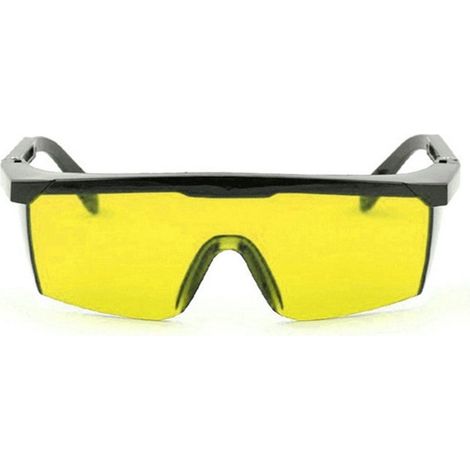 Lunettes de sécurité de protection - Lunettes de niveau laser - Lunettes de protection - Lunettes de sécurité laser Cadre noir Film jaune (1/2)