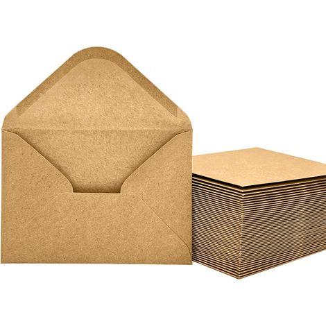 ABYSSE-100 enveloppes en papier - 120 g/m² - Cartes de vœux - Invitations - Cartes d'anniversaire (16 x 11 cm)