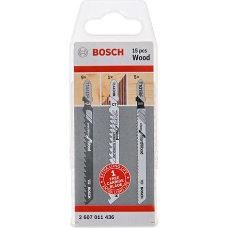 Bosch Stichsägeblätter-Set für Holz 15 tlg.