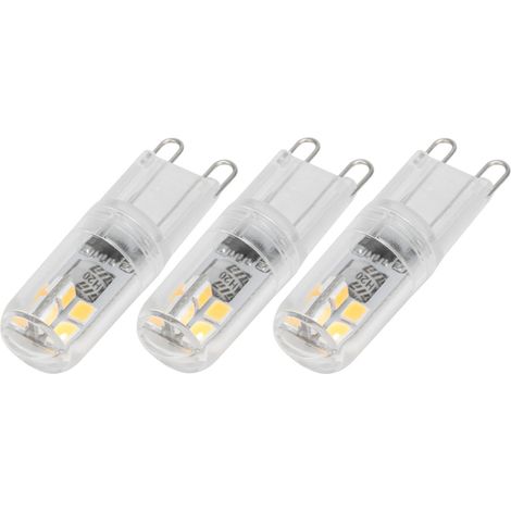 Lot de 10 ampoules LED G9 de 1,4 W pour plafonniers, appliques murales et lampes de table. (1/5)
