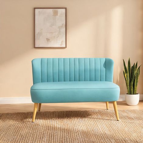 Canapé coloris vert en polyester Kautschukholz 117 x 56,5 x 77 cm (1/5)