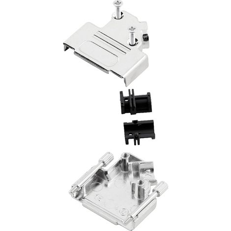 encitech D45ZK-25-K 6560-0106-13 D-SUB Gehäuse Polzahl: 25 Vollmetall 45 ° Silber 1 St. (1/4)