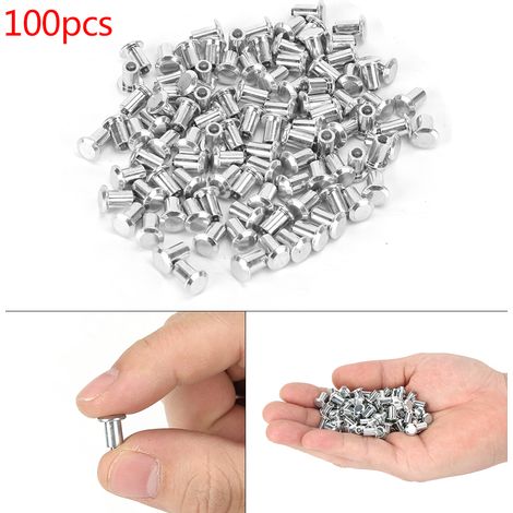 100 clous antidérapants pour roues et pneus (8x10mm, 0,31x0,39 pouce) adaptés aux voitures, motos, véhicules tout-terrain et véhicules polyvalents. (1/5)