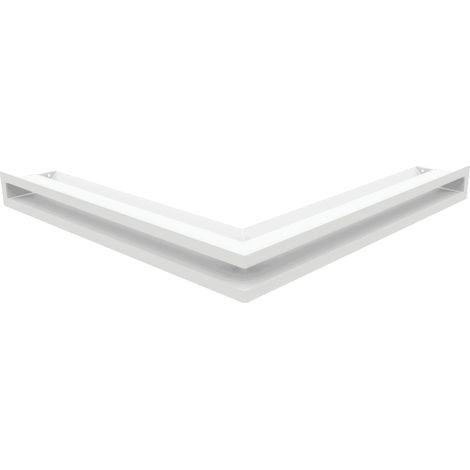 Eck-Lüftungsgitter LUFT 56x56x6 weiß Slim (1/5)