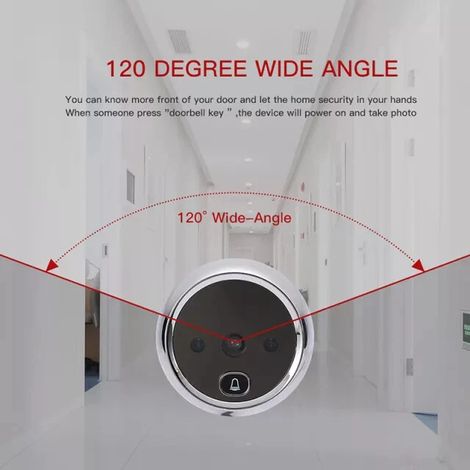 Lautsprecher mit Kamera und Bedienbildschirm, Nachtsicht, WLAN, elegante Qualität