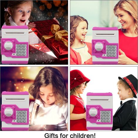 Tirelire électronique pour enfants, mini distributeur automatique de billets, jouet d'anniversaire (1/5)