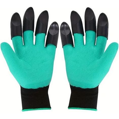 Gants de jardin à 8 griffes, résistants à la perforation et imperméables, gants multifonctionnels pour planter des fleurs, désherber et creuser. (1/5)
