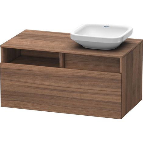 Meuble sous-vasque DURASTYLE 550x1000x500m avec découpe droite noyer nature
