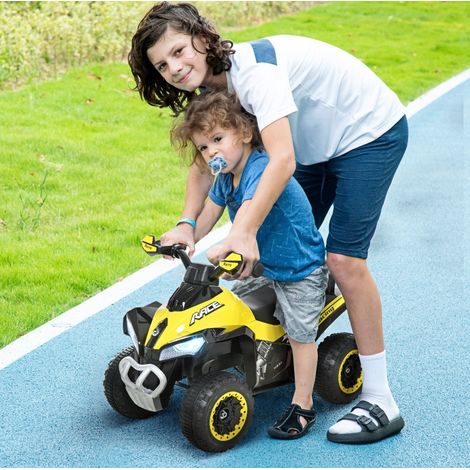 Voiture porteur enfant avec musique et phare, jouet à pousser 18-36 mois, plastique et acier, jaune, pour équilibre et coordination - CHICFURN (1/5)