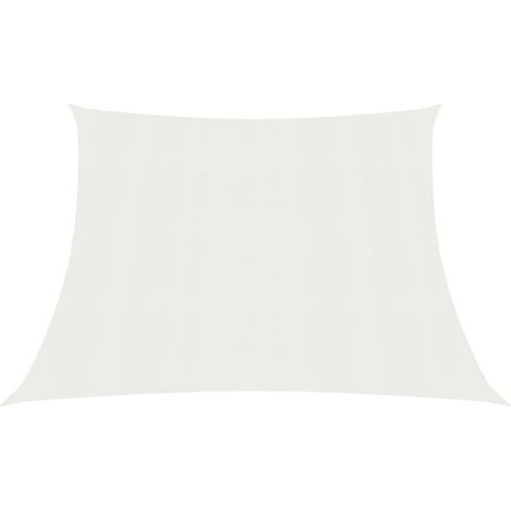 Voile d'ombrage Voile de parasol - 160 g/m² Blanc 4/5x3 m PEHD BV736798 (1/5)