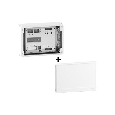 Schneider - Platine Avec Habillage pour Disjoncteur branchement et compteur + Porte - Ru00e9f. : R9H18416+R9H18421 (1/4)