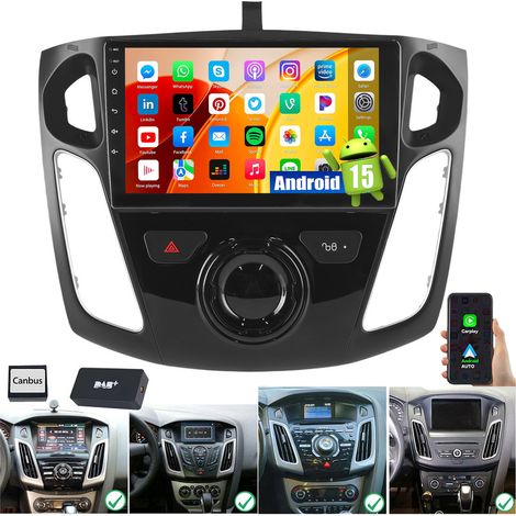 Autoradio Android 15 avec CarPlay, GPS, Wi-Fi et RDS pour Ford Focus MK3 (2012-2018) - 2+32G DAB+