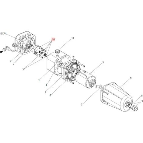 faac pièce détachée groupe pompe et joint s800 63003313 (1/3)