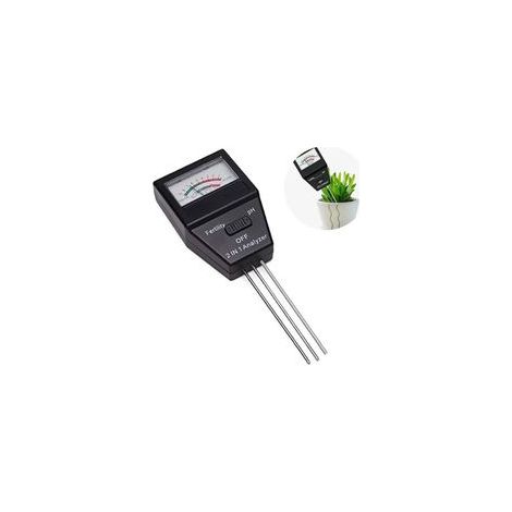 1-in-1-Bodenmessgerät: Misst Bodenfeuchtigkeit, Sonneneinstrahlung und pH-Wert für Pflanzen, Gärten, Landwirtschaft, Rasenflächen sowie für den Innen- und Außenbereich. Batterielos. – Crezuo