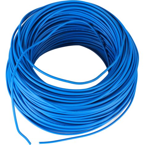 100 m (328 Fuß) blaues Elektrokabel, zuverlässige elektrische Isolierung, stabiles Kabel, CN-Standard 1,5 mm² (1/5)