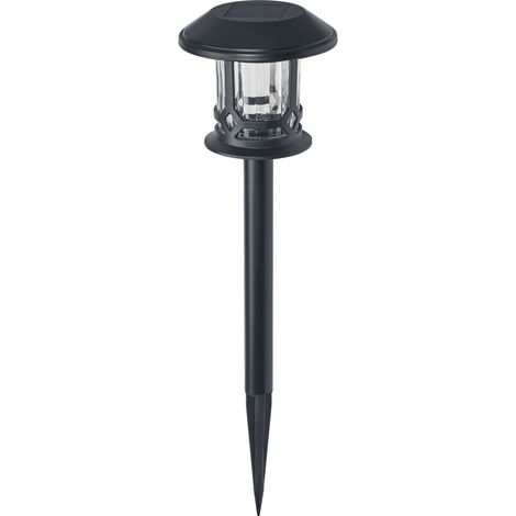 OSRAM SMART+ extérieur Bluetooth piquet solaire Path, avec blanc réglable (3000K-6500K) + lumière de couleur, utilisable sans alimentation, jusqu'à huit heures d'autonomie, protection IP44, noir (1/4)