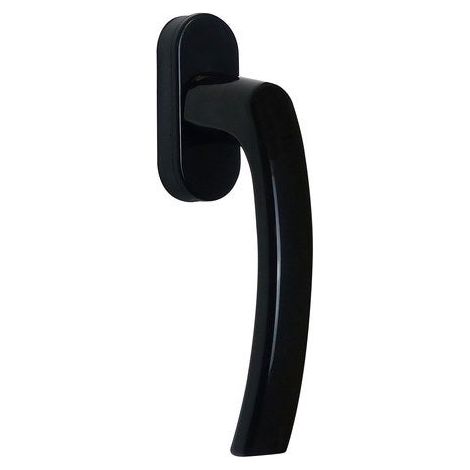 Manilla de ventana Eva, aluminio negro brillante KINTECH