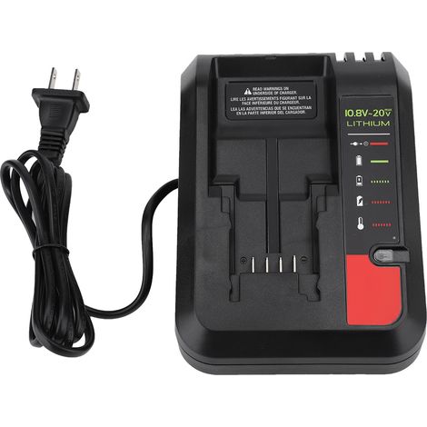 Chargeur de batterie au lithium Stanley 100-240 V (États-Unis) compatible avec Black&Decker PORTER CABLe (1/5)