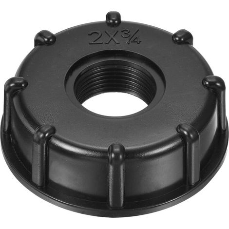Adaptateur de robinet de jardin 60 mm à raccord rapide, sortie 3/4 pouce pour tuyau d'arrosage et cuve à eau (114-147 L).
