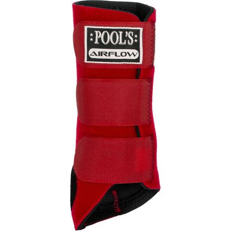 Taglia Unica, Nero: Stinchiere posteriori per cavalli airflow in neoprene con rinforzo scamosciato