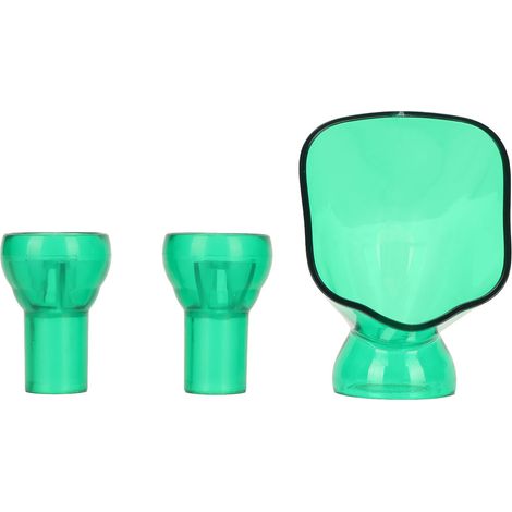 Manguera de drenaje para acuario de plástico verde con forma de nenúfar – 66 mm, con conexiones de 16/22 mm (1/5)