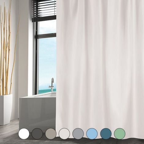 TENDA DOCCIA TESSUTO POLIESTERE cm 120x200 Azzurro