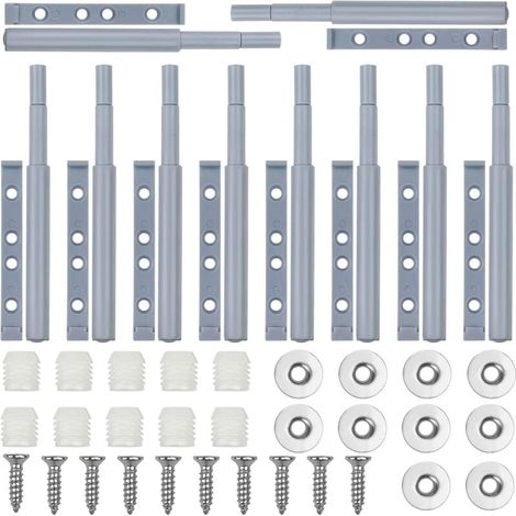 Aimant Porte Placard, 10 Pièces Push to Open Poussoir Pression Loquet Magnetique, Amortisseur Ferme Porte Poussant, Rebondeur de Tiroir D'armoire, Poussoir Placard Fermeture Magnétiques (1/4)
