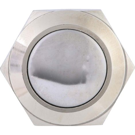 40 Stück 19 mm wasserdichte Metall-Momenttaster mit automatischer Rückstellung, rundem Kopf und 2 Stiften (1/5)