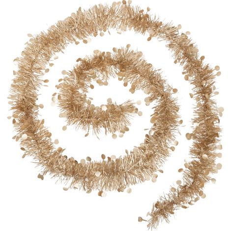 Guirlande de Noël large 10 cm Beige Nude avec pastilles Longueur 2 mètres - Feeric Christmas (1/2)
