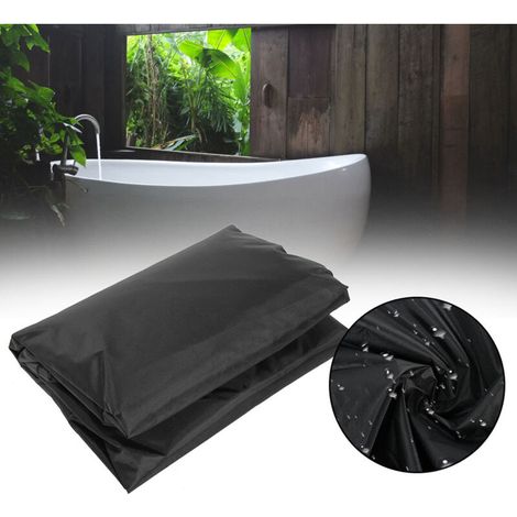 Housse de Protection Hot Tub, Housse Imperméable pour Bains et Jacuzzi, Couverture pour Spa Extérieur, Caractéristiques : Polyester Taffeta 190T, Grand Format 231x231x30cm, Résistance aux UV, Multi-Co (1/5)