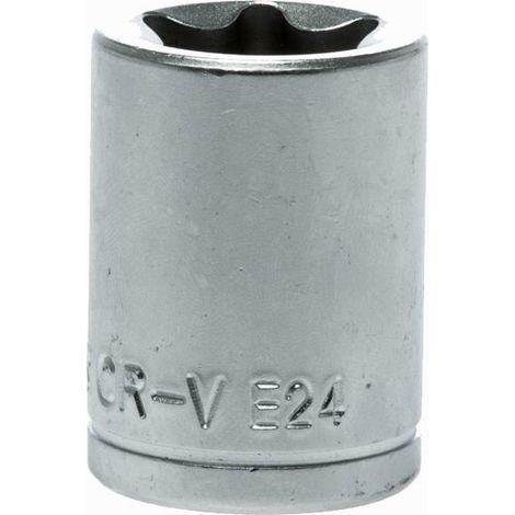 Punta para destornillador Teng Tools txe24 acero cromo mate (1/2)