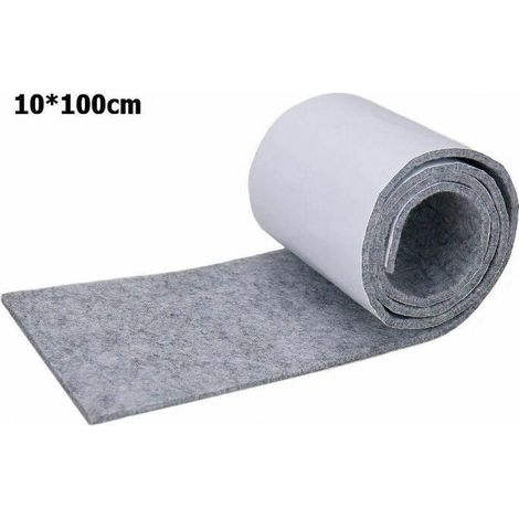 Rouleau de feutre adhésif pour patins de protection de meubles et de sol, rembourrage de meubles - 100 x 10 cm - Gris Clair (1/5)