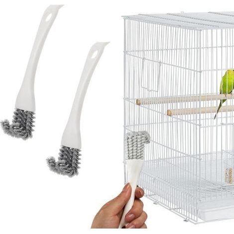 Neue Vogelkäfigbürste, Vogelkäfigreinigungswerkzeug, Kotaufnehmer, Papageienkäfigzubehör (1/5)