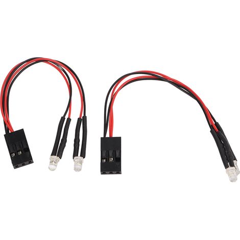 2 Pièces Lumière LED Modifiée pour Axial Scx24 pour Voitures Télécommandées Échelle 1/24 1/18 Lumière Blanche (1/5)