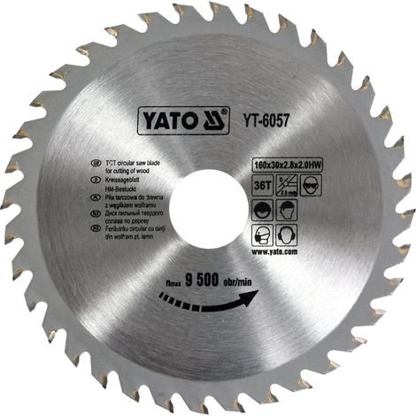 Lame de scie en carbure 160 x 30 mm, 36 dents