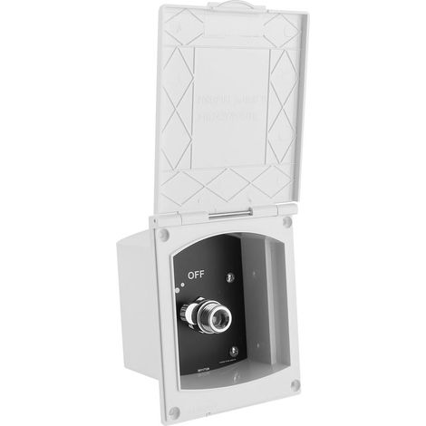 Kit de Boîte de Douche Extérieure RV, Kit Douche Extérieur Installation Facile Abs Boîtier Extérieur pour Caravane RV Boat Motorhome (1/5)