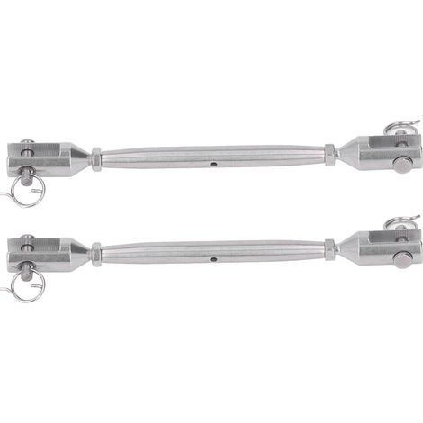2 Pièces Ridoir à Mâchoire Inox M4 Crochet Connecteur Fixation Marine (1/5)