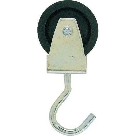Carrucola Caujolle pulley nylon 50mm gancio integrato